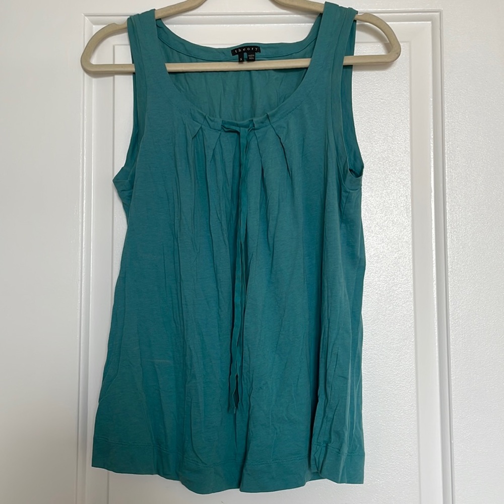 Pre-Owned Theory Teal Tank (Size S)